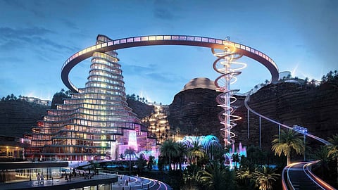 Building Security Fence Around Saudi Arabia's Epic Entertainment City, Qiddiya
