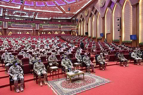 Saudi Arabia’s Armed Forces take part in a joint Arab drill in Egypt