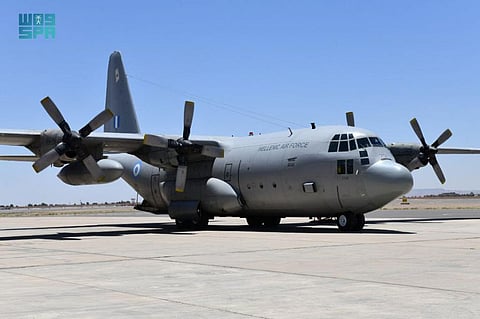 Fighter jets of Greek air force in 'Falcon Eye 2' joint drill arrive in Tabuk 