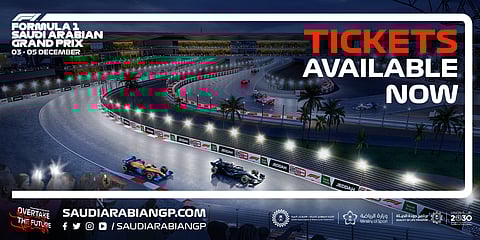 Tickets for Saudi Arabia’s first ever Formula One race go on sale