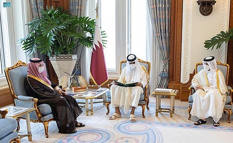 Saudi Crown Prince sends a letter to Qatari Emir on Strengthening Brotherly Relations