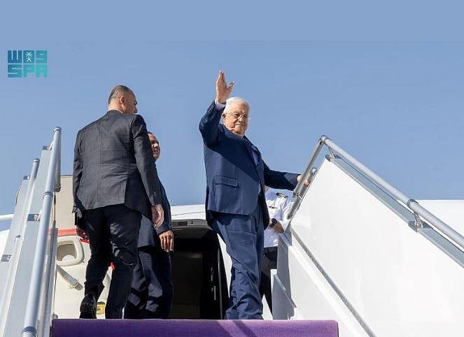 Palestinian President Leaves Riyadh