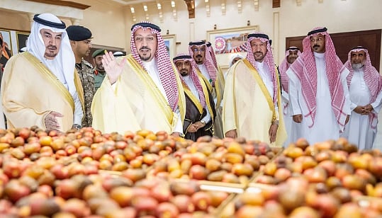 أمير القصيم يرعى حفل مهرجان السكرية الحمراء بالمذنب 