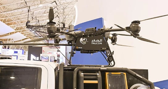 الصقر.. درون الإطفاء يلفت الأنظار في إنترسك السعودية 2025 
