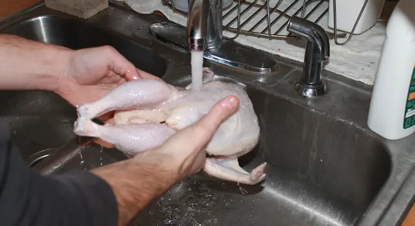 مختص: غسل الدجاج قبل وضعه في الماء المغلي خطأ كبير 