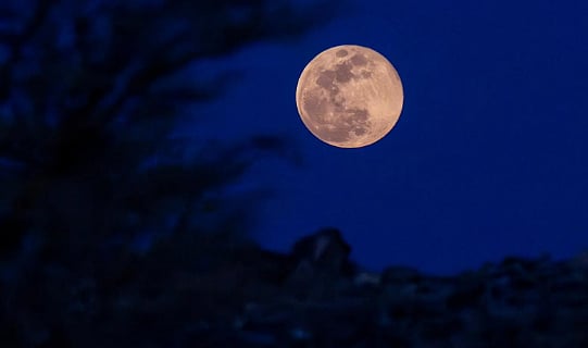 رصد أول قمر عملاق في سماء المملكة خلال العام الجديد