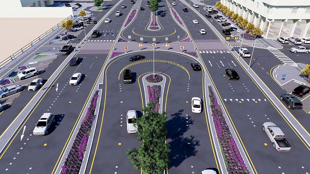 انسيابية المرور في مسارات طريق الملك عبدالله في جدة 