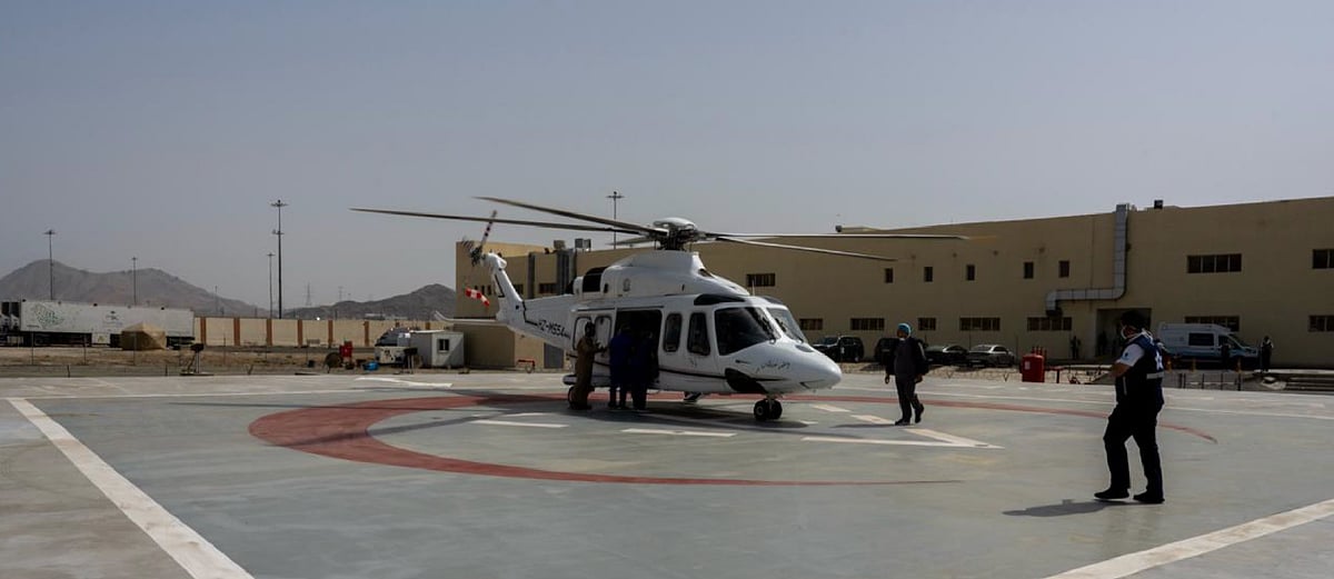 طائرة الإخلاء الطبي بوزارة الدفاع تنقل حاجا سبعينيا يعاني من جلطة 