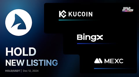 Holdstation Announces HOLD Listing on KuCoin, BingX and MEXC