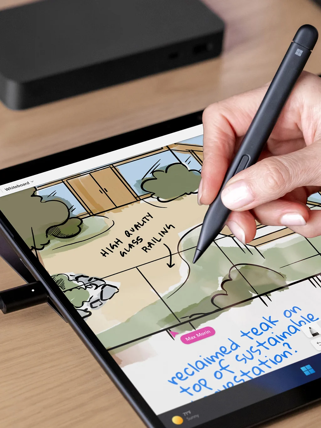 Microsoft Surface Pro 10 combines the power of a laptop with the flexibility of a tablet, featuring a detachable keyboard and Surface Pen.
