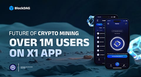 BlockDAG’s X1 Miner App Crosses 1 Million Users as Ethereum Rebounds and Tron Signals Stability
