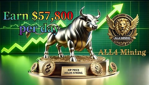 XRP bull market is coming: Join ALL4 Mining and earn $57,800 daily