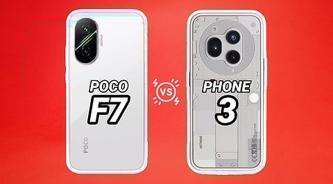 Nothing Phone 3 vs Poco F7