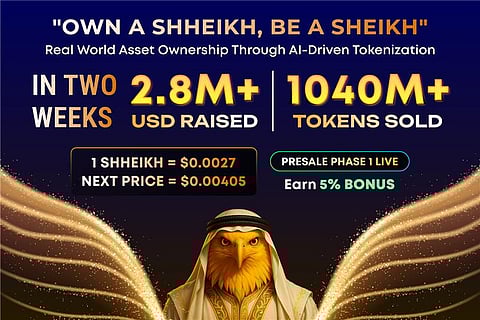 SHHEIKH Token Soars 60% in Two Weeks: Over $2.8M Raised. The Next BTC or SOL in the Making? SHHEIKH Token Soars 60% in Two Weeks: Over $2.8M Raised. The Next BTC or SOL in the Making?