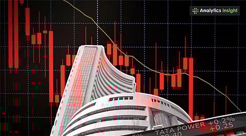 Stock Market Today Nifty Falls Below 24,800 as Kotak Bank and SBI Cards Lead Decline