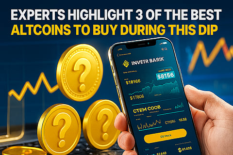 Crypto Dip Turns Into Opportunity — 3 Best Altcoins to Buy Now Before Prices Rebound