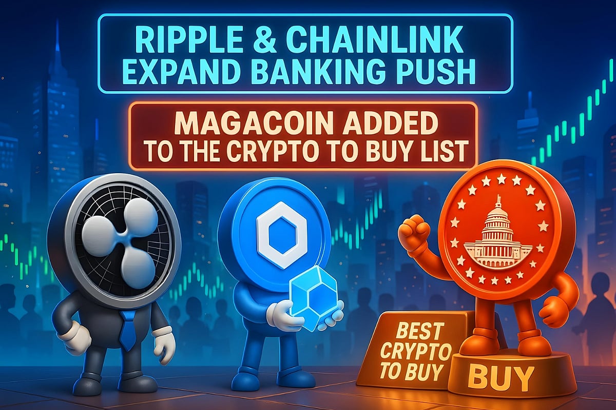 Ripple and Chainlink Expand Banking Push as Experts Add MAGACOIN to the  Best Crypto to Buy List