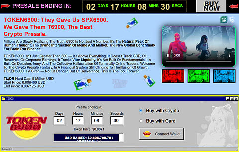 Hours Are Ticking as TOKEN6900 Presale Nears Its End. Do Not Miss Out on the Best Crypto Presale of 2025
