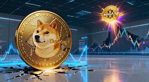 DOGE Struggles for Retail Hype, While MAGAX Social Buzz Signals 24,900% ROI Potential

