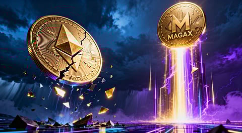 Ethereum Faces $500M Liquidations, MAGAX Presale Emerges As a 166× Safe-Haven Bet
