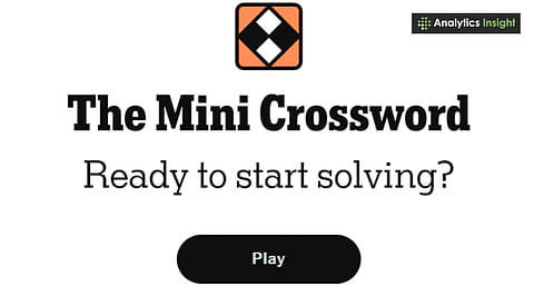 NYT Mini Crossword Answers for 3 October 2025
