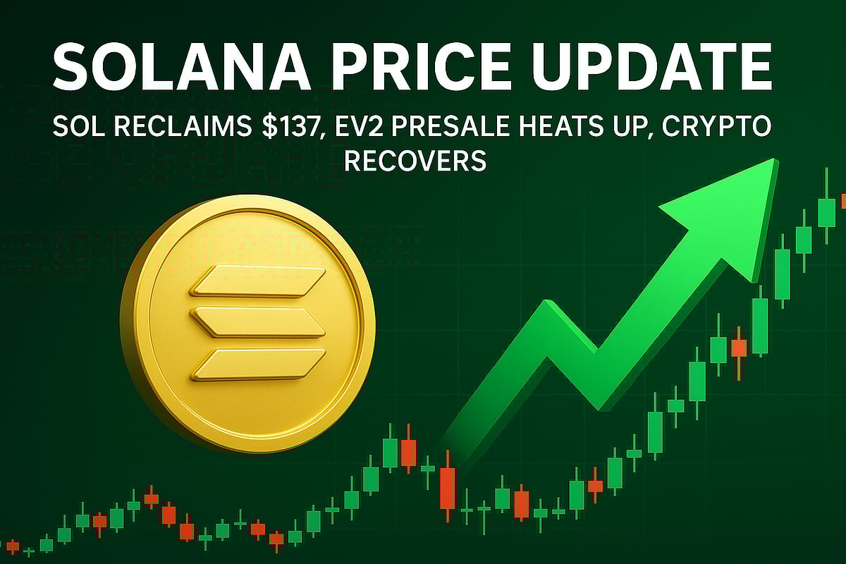 Solana Price Update: SOL Reclaims $137, EV2 Presale Heats Up, Crypto  Recovers