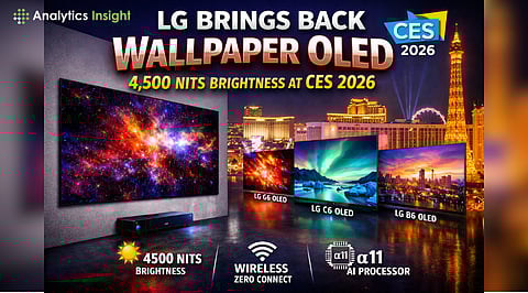 LG Re-Launched Wallpaper OLED at CES 2026, With Increased Brightness of 4,500 Nits 