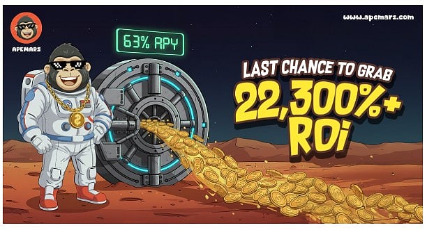 $APRZ 22,300%+ ROI Buzz as Over 3.6B Tokens Sell: APEMARS Stage 3 Sparks as the Best 100x Crypto While BTC and Stellar Hold Key Levels