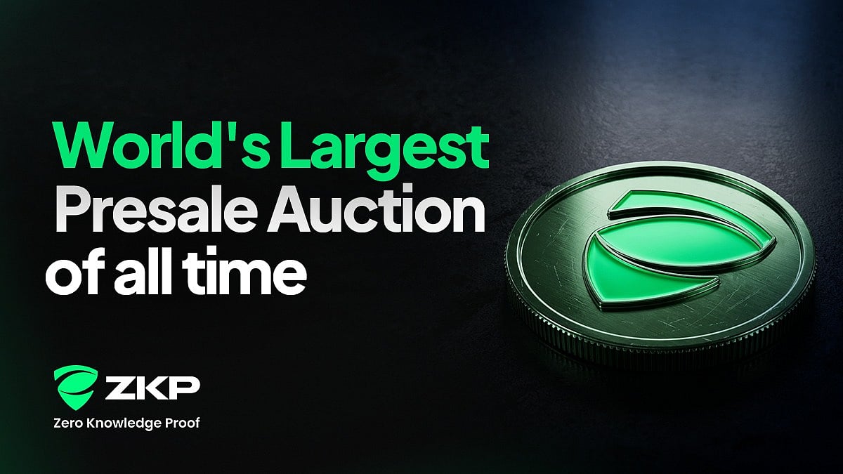 ZKP 450-Day Presale Auction Offers Fair Early Access and Potential Massive ROI for Crypto Investors