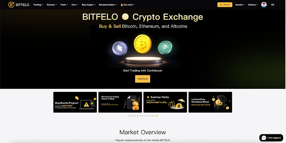 Bitfelo: The Best Crypto Exchange for Successful Trading in 2026