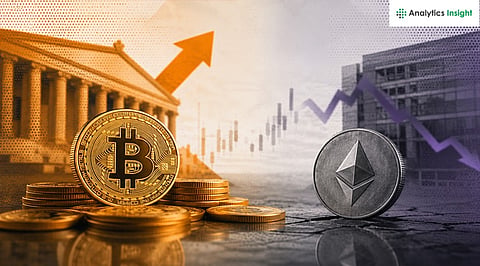 Bitcoin Fund Holdings Rise as Ethereum Demand Lags Behind