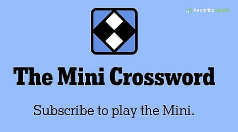 Today’s NYT Mini Crossword Answers for May 26, 2026