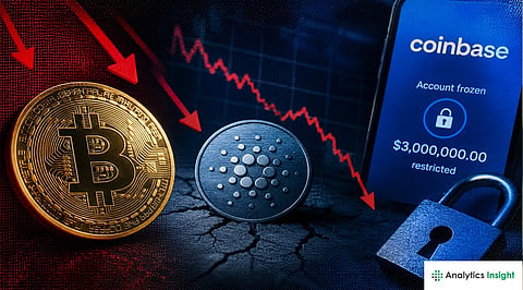 Crypto News Today: Bitcoin Outflows, Cardano Declined to Five Year Low, and Coinbase Freezes $3 million