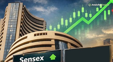 Stock Market Today: Sensex Gains 526.77 Points as Shriram Finance and Mahindra & Mahindra Lead Strong Market Rally