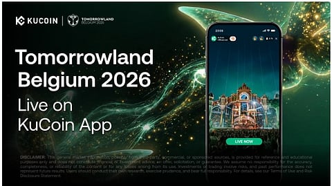 KuCoin App to Stream Tomorrowland Belgium 2026 Live Across Both Festival Weekends