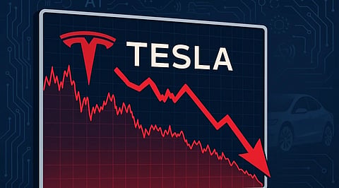 Tesla Stock Nears $300 After Earnings Miss Trigger Sharp Market Selloff 
