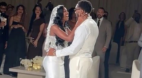 Donovan Mitchell & Coco Jones Get Married, Ciara, Russell Wilson, Jaylen Brown, Brunson, Bam Attend