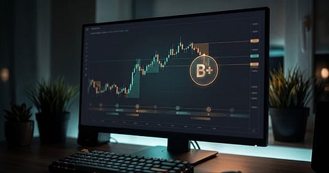A trading interface reading a trader's own history and returning a graded assessment of a closed position 