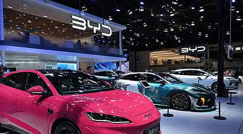 BYD Shares Slide as Overseas Growth Masks China EV Market Slowdown