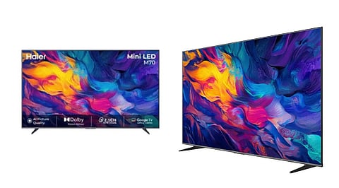 Haier M70 Mini LED TV Combines 4K Visuals, AI Tools, 120Hz Gaming 