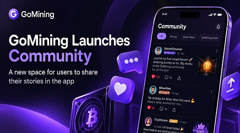 GoMining Introduces In-App Social Network for Bitcoin Miners to Share Tips and Experiences