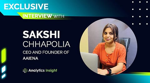 An Exclusive interview with Sakshi Chhapolia, CEO and Founder,  AAIENA
