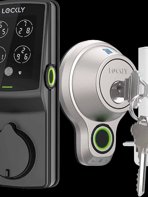 Lockly Flex Touch Pro smart lock upgrade Any deadbolt can be converted into smart house security.