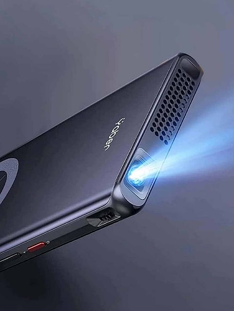 The Yaber Pico T1 small projector has Wi-Fi and Bluetooth networking, as well as an integrated speaker.