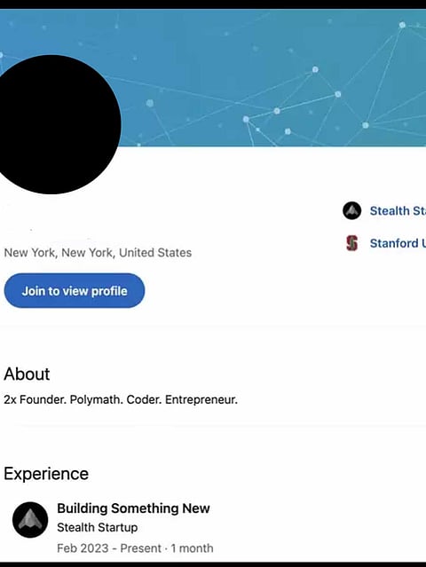 NY-based entrepreneur creates a fake LinkedIn profile using AI