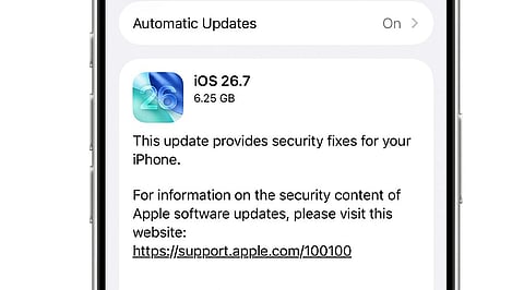 Seeing iOS 26.7 