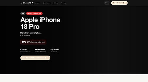 Fake iPhone 18 Pro Websites