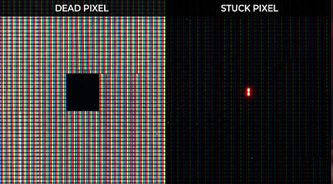Dead Pixel vs. Stuck Pixel