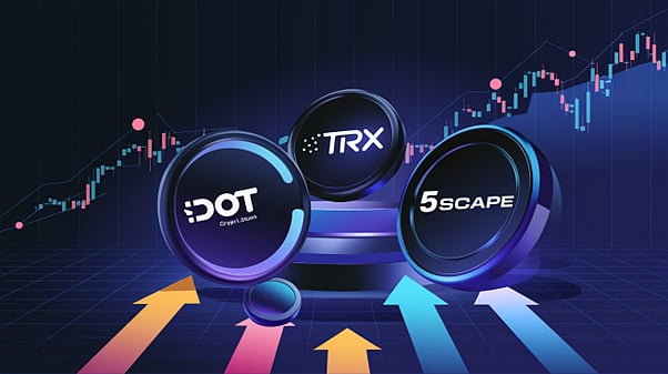 Next Big Cryptocurrency: DOT, TRX, & 5SCAPE Picked As The Best Crypto Coins  To Buy Now For 645% Gains in 2025
