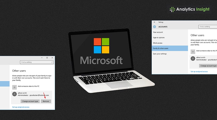 How to Delete a Microsoft Account from Windows Setup?
